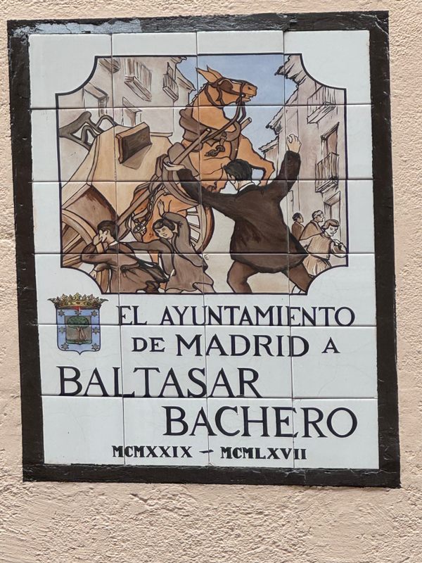 Baltasar Bachero Tile Mosaic di Madrid, Spanyol