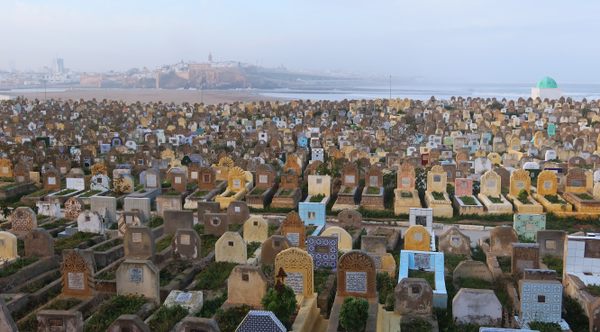 Sidi Ben Achir Cemerery di Salé, Maroko