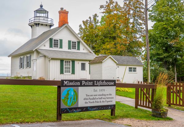 Mercusuar Mision Point di Traverse City, Michigan