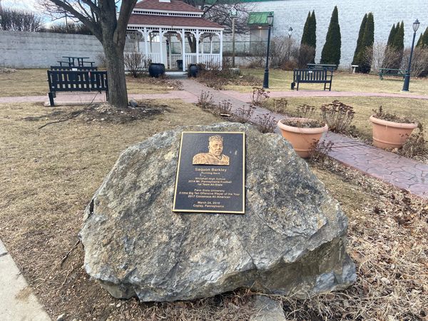 Saquon Barkley Plaque di Coplay, Pennsylvania